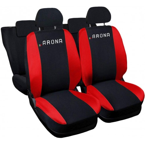 Coprisedili Seat Arona Bicolore - Nero / Rosso